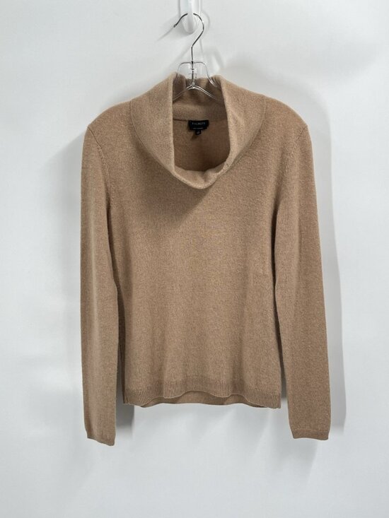 Talbots Sweaters - Talbots 100% Cashmere Camel Roll Neck Sweater Quiet Luxury Old Money Sz S